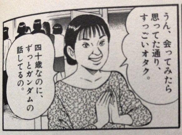 40歳なのにずっとガンダムの話してるの - 黄昏流星群, すっごいオタク