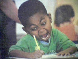 必死に勉強 - 子ども