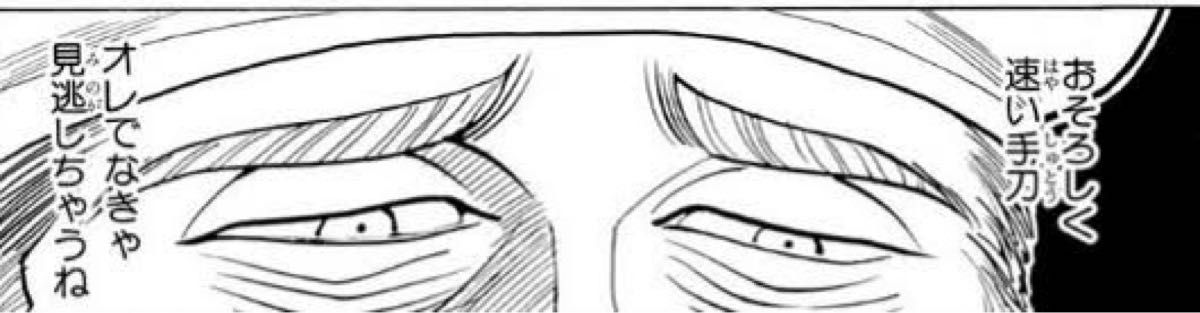 オレでなきゃ見逃しちゃうね - 団長の手刀を見逃さなかった人, ハンターハンター